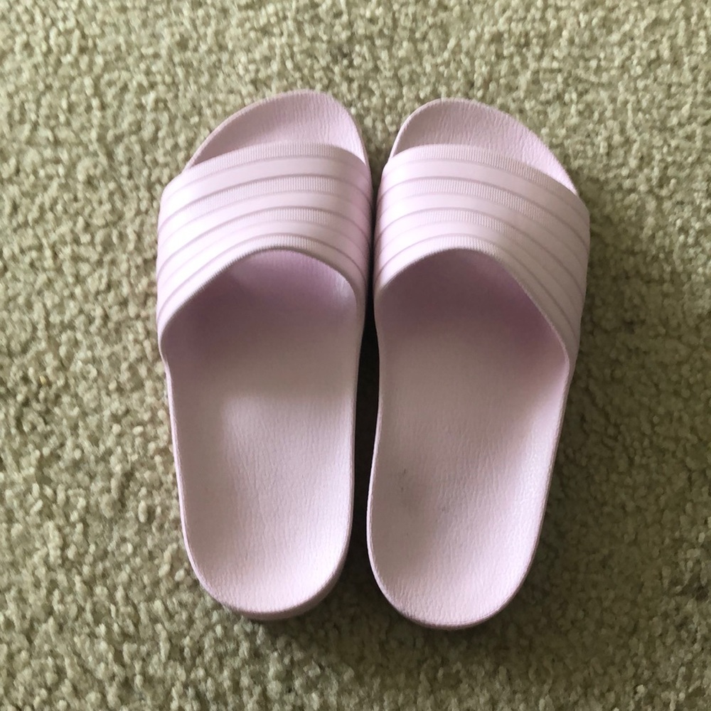 Purple women’s adidas slides size 7